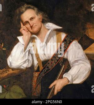 JOHN JAMES AUDUBON (1785-1851) ornitologo e artista franco-americano p[dipinto da George Healey Foto Stock