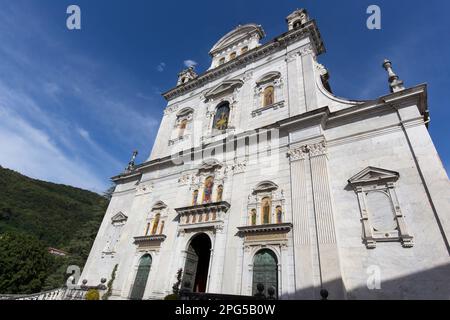 Varallo, Italia - 19 agosto 2020: Visita al monte sacro di Varallo Foto Stock