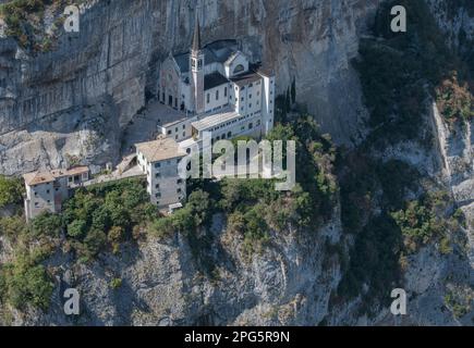 santuario della madonna della corona, ferrara di monte baldo, veneto, italia Foto Stock