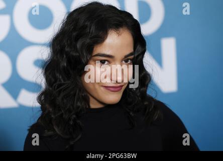 New York, Stati Uniti. 20th Mar, 2023. Emilia Suarez arriva sul tappeto rosso al New York Screening "A Good Person" di MGM lunedì 20 marzo 2023 a New York City. Foto di John Angelillo/UPI Credit: UPI/Alamy Live News Foto Stock