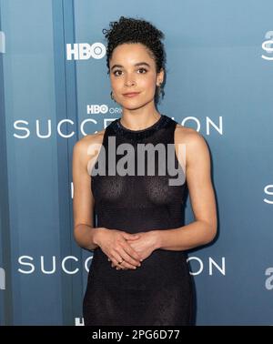 Juliana Canfield partecipa alla prima stagione 'Succession' 4 di HBO al Jazz al Lincoln Center di New York il 20 marzo 2023 Foto Stock