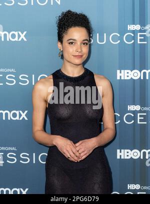 Juliana Canfield partecipa alla prima stagione 'Succession' 4 di HBO al Jazz al Lincoln Center di New York il 20 marzo 2023 Foto Stock