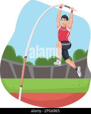 Sport isometrico con sportivi di palla, giochi olimpici, competizione, atletica isolato vettore illustrazione Illustrazione Vettoriale