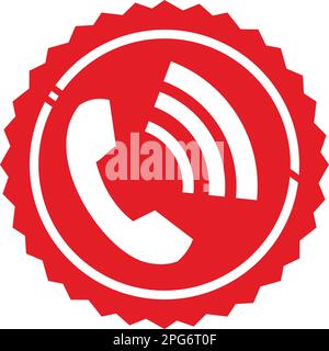 Vettore icona chiamata, icona chiamata telefonica Illustrazione Vettoriale