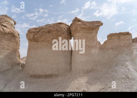 Al-Qarah Mountain o Jabal al-Qarah, al Hofuf Arabia Saudita Foto Stock