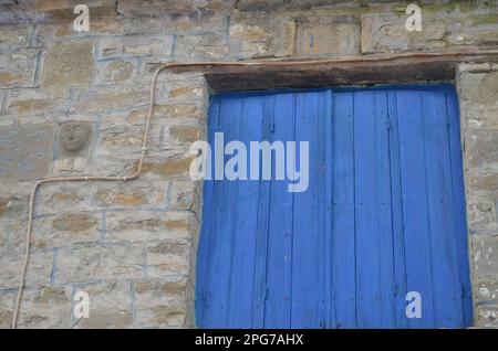 Grecia, Grecia settentrionale, Grevena Dotsiko tradizionale villaggio ponte di pietra ad arco Foto Stock