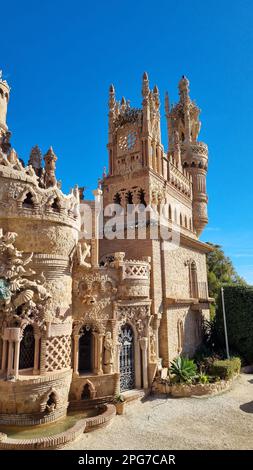 Il Castillo de Colomares a Benalmadena in Spagna - un monumento per la vita con avventure di Cristoffel Colombo Foto Stock