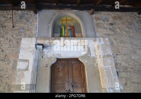 Grecia, Grecia settentrionale, Grevena Filippaioi villaggio tradizionale Foto Stock