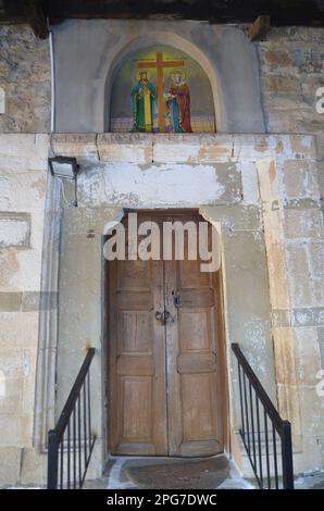 Grecia, Grecia settentrionale, Grevena Filippaioi villaggio tradizionale Foto Stock