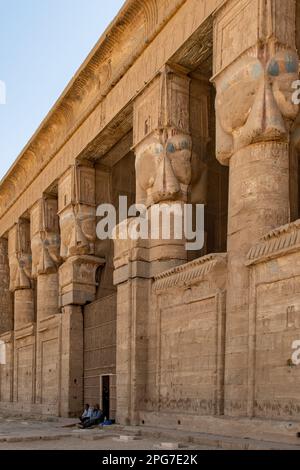 Tempio di Hathor, Dendera, Egitto Foto Stock