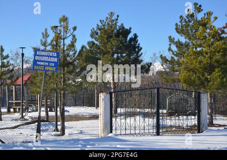 Grecia, Grecia settentrionale, Grevena Filippaioi villaggio tradizionale Foto Stock