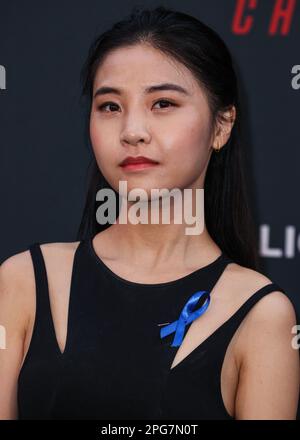 HOLLYWOOD, LOS ANGELES, CALIFORNIA, USA - 20 MARZO: Aimee Kwan arriva alla Los Angeles Premiere di Lionsgate 'John Wick: Chapter 4' che si tiene al TCL Chinese Theatre IMAX il 20 marzo 2023 a Hollywood, Los Angeles, California, Stati Uniti. (Foto di Xavier Collin/Image Press Agency) Foto Stock