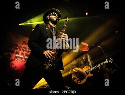 The Dualers, Voices from the Sun Tour, Cliffs Pavilion, Southend-on-Sea, Essex © Clarissa Debenham / Alamy Foto Stock