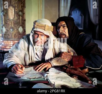 Lawrence d'Arabia Peter o'Toole & Anthony Quinn Foto Stock