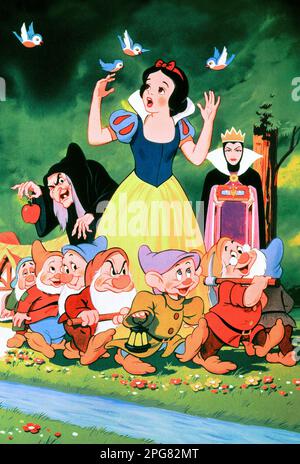 Snow White e i sette nani Disney Foto Stock