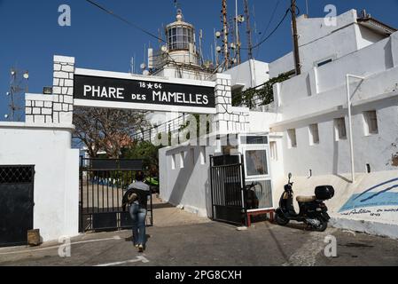 Nicolas Remene / le Pictorium - Dakar, Senegal - 10/3/2017 - Senegal / Dakar / Dakar - il faro di Mamelles a Ouakam, un distretto di Dakar, Senegal, il 10 marzo 2017. Foto Stock