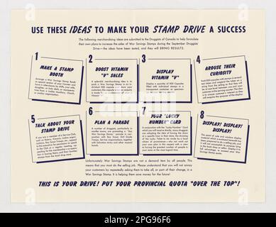 Usi queste idee per rendere il vostro azionamento del timbro un successo. 1942 - 1945. Ufficio per la gestione delle emergenze. Ufficio delle informazioni di guerra. Filiale operazioni nazionali. Ufficio servizi speciali. 3/9/1943-9/15/1945. Manifesti stranieri della seconda guerra mondiale Foto Stock