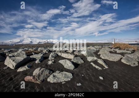 Islanda, grotta di ghiaccio, inverno in Islanda, grotta di ghiaccio di cristallo Foto Stock