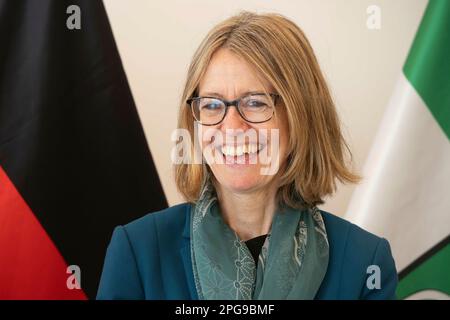 Dusseldorf, Germania. 21st Mar, 2023. Jill GALLARD, GBR, Ambasciatore britannico in Germania, Ambasciatore del Regno Unito nella Cancelleria statale di Duesseldorf, 21 marzo 2023, Credit: dpa/Alamy Live News Foto Stock