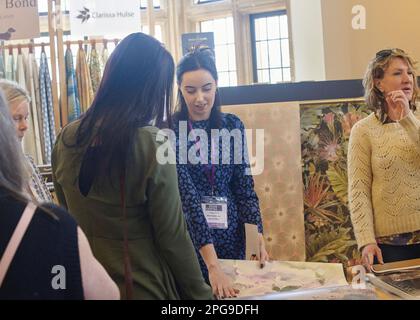 Coombe Lodge, Blagdon Bristol. 21 Mar 2023. Interior Design Trade Show, Design Central South West. Credit: Will Tudor/Alamy Live News Foto Stock