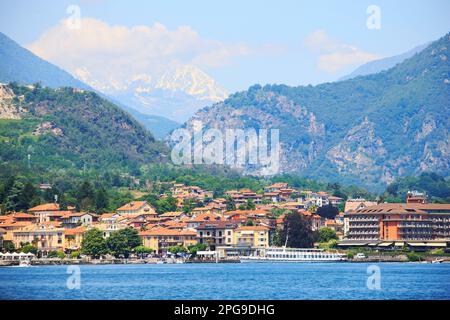 L'Isola dei pescatori sul Lago maggiore, Italia, Europa. Foto Stock