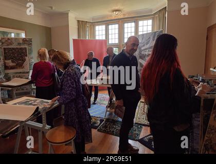 Coombe Lodge, Blagdon Bristol. 21 Mar 2023. Interior Design Trade Show, Design Central South West. Credit: Will Tudor/Alamy Live News Foto Stock