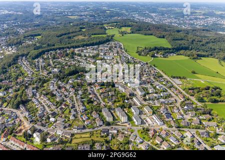 Veduta aerea, vista sull'ubicazione nel quartiere Voerde di Ennepetal, zona Ruhr, Renania settentrionale-Vestfalia, Germania, DE, Enpetal, Europa, tassa di proprietà, reale Foto Stock