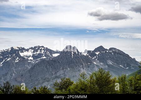 Urrieles o massiccio centrale a Picos de Europa, Spagna Foto Stock