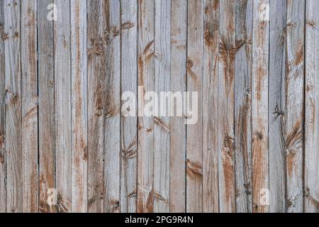 Vecchio muro di legno stagionato, sfondo rustico Foto Stock