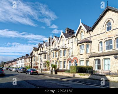 Immobili a Lytham, Lytham St Annes, Fylde Coast, Lancashire Regno Unito - 24th febbraio 2023 Foto Stock