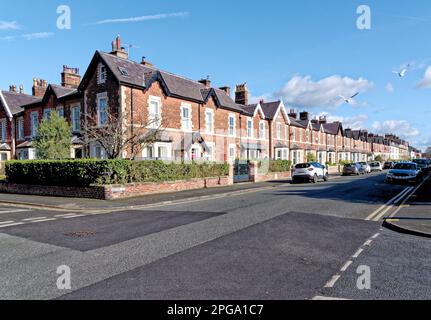 Immobili a Lytham, Lytham St Annes, Fylde Coast, Lancashire Regno Unito - 24th febbraio 2023 Foto Stock