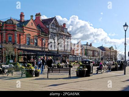 Immobili a Lytham, Lytham St Annes, Fylde Coast, Lancashire Regno Unito - 24th febbraio 2023 Foto Stock