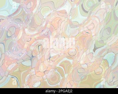 Sfondo astratto ondulato colorato per soluzioni di interni o tessuti. Splendido sfondo liquido in tonalità pastello per affari, scrapbooking, tessuti Foto Stock