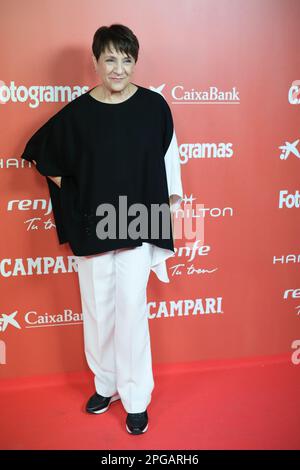 Madrid, Spagna. 21st Mar, 2023. Blanca Portillo partecipa ai 'Fotogramas De Plata' Awards 2023 al Teatro Barceló di Madrid. (Foto di Atilano Garcia/SOPA Images/Sipa USA) Credit: Sipa USA/Alamy Live News Foto Stock