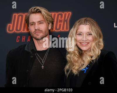 20 marzo 2023, Hollywood, California, Stati Uniti: Chad Michael Murray e Sarah Roemer sono presenti alla prima di Los Angeles di John Wick: Chapter 4. (Credit Image: © Billy Bennight/ZUMA Press Wire) SOLO PER USO EDITORIALE! Non per USO commerciale! Foto Stock