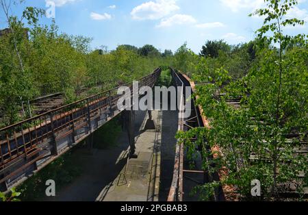 Siemensbahn, Wernerwerk, Siemensdamm, Siemensstadt, Berlino, Germania Foto Stock