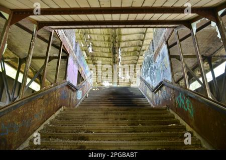 Siemensbahn, Wernerwerk, Siemensdamm, Siemensstadt, Berlino, Germania Foto Stock