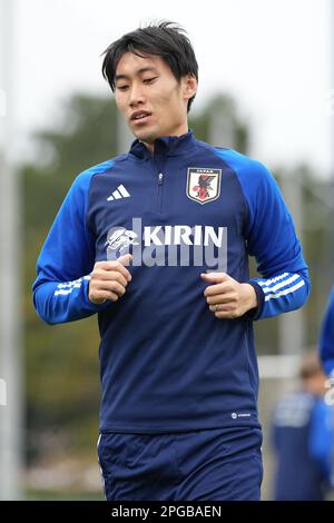 Chiba, Giappone. 21st Mar, 2023. Daichi Kamada (JPN) Calcio : Giappone allenamento nazionale a Chiba, Giappone . Credit: AFLO SPORT/Alamy Live News Foto Stock