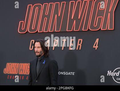 20 marzo 2023 - Hollywood, California - Keanu Reeves. Los Angeles prima di John Wick: Capitolo 4 al TCL Chinese Theatre. (Credit Image: © Billy Bennight/AdMedia via ZUMA Press Wire) SOLO PER USO EDITORIALE! Non per USO commerciale! Foto Stock