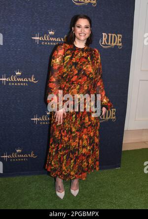 West Hollywood, California, USA 21st Marzo 2023 attrice Chyler Leigh partecipa alla Los Angeles Premiere di Hallmark's 'Ride' presso il London Hotel il 21 Marzo 2023 a West Hollywood, California, USA. Foto di Barry King/Alamy Live News Foto Stock