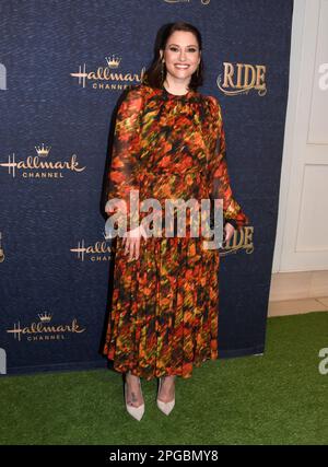 West Hollywood, California, USA 21st Marzo 2023 attrice Chyler Leigh partecipa alla Los Angeles Premiere di Hallmark's 'Ride' presso il London Hotel il 21 Marzo 2023 a West Hollywood, California, USA. Foto di Barry King/Alamy Live News Foto Stock