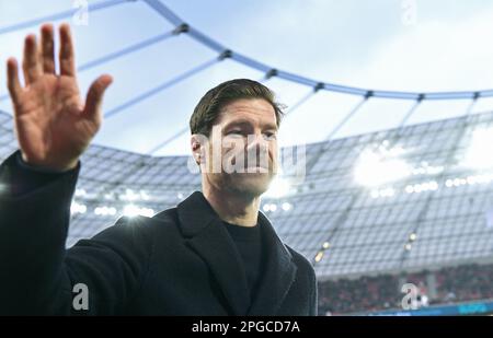 Bundesliga, BayArena Leverkusen; Bayer Leverkusen vs Bayern Monaco; Headcoach Xabi Alonso (LEV) Foto Stock