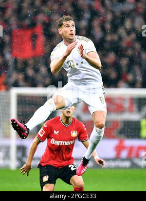 Bundesliga, BayArena Leverkusen; Bayer Leverkusen vs Bayern Monaco; Leon Goretzka (FCB) Foto Stock