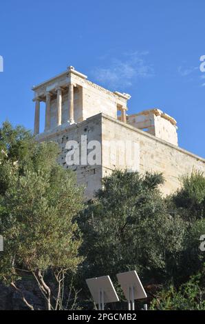 La Grecia, Atene, l'Acropoli, il Partenone Foto Stock