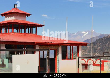 Tawang, Arunachal Pradesh, India - 7th dicembre 2019: jaswant garh War Memorial, una popolare destinazione turistica di tawang Foto Stock