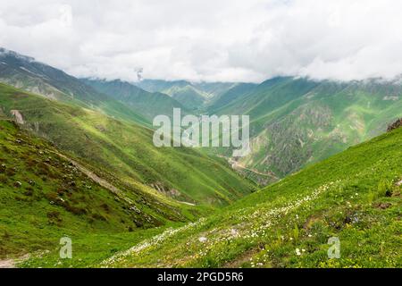 Altopiano di Cicekli nel distretto di Camlihemsin nella provincia di Rize. Regione delle montagne di Kackar. Rize, Turchia. (Turco: Cicekli Yaylasi) Foto Stock