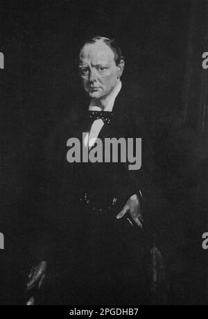 Winston Churchill. Ritratto di Sir William Orpen , 1915 Foto Stock