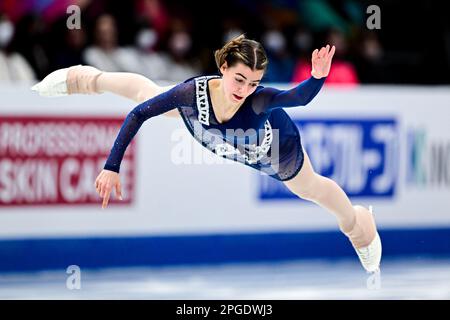 EMA DOBOSZOVA (SVK), durante il Women Short Program, al Campionato Mondiale di Pattinaggio ISU 2023, alla Saitama Super Arena, il 22 marzo 2023 a Saitama, Giappone. Credit: Raniero Corbelletti/AFLO/Alamy Live News Foto Stock