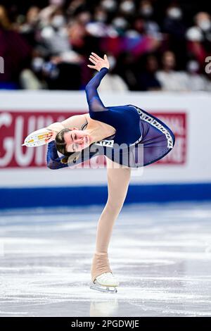 EMA DOBOSZOVA (SVK), durante il Women Short Program, al Campionato Mondiale di Pattinaggio ISU 2023, alla Saitama Super Arena, il 22 marzo 2023 a Saitama, Giappone. Credit: Raniero Corbelletti/AFLO/Alamy Live News Foto Stock