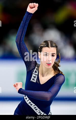 EMA DOBOSZOVA (SVK), durante il Women Short Program, al Campionato Mondiale di Pattinaggio ISU 2023, alla Saitama Super Arena, il 22 marzo 2023 a Saitama, Giappone. Credit: Raniero Corbelletti/AFLO/Alamy Live News Foto Stock